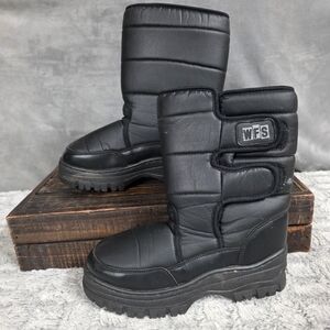 WFS Men's Snow Jogger Boots Size 8 Black